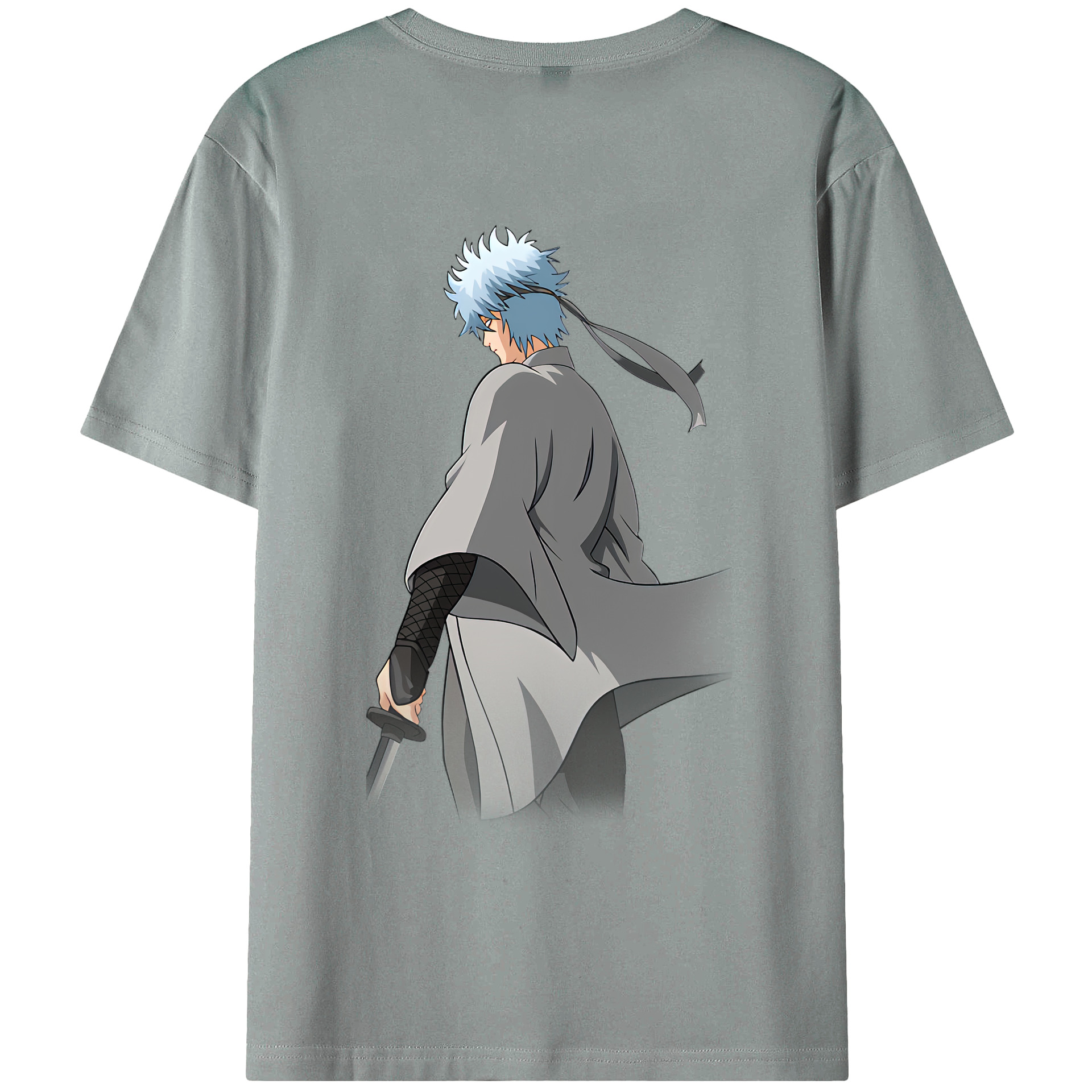 （画像用） ぎんたま 坂田銀時（さかたぎんとき） 神楽 志村新八（しむら しんぱち） GINTAMA Sakata Gintoki Kagura Shimura Shinpachi 綿100％ メンズ半袖Tシャツ（バックプリント） 通気性